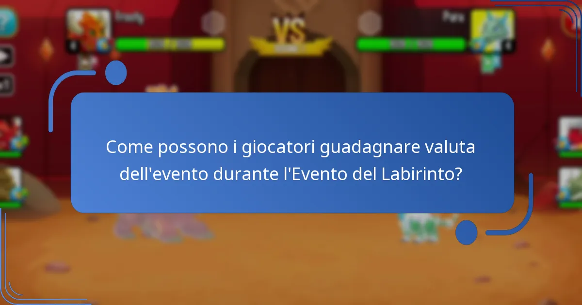 Come possono i giocatori guadagnare valuta dell’evento durante l’Evento del Labirinto?