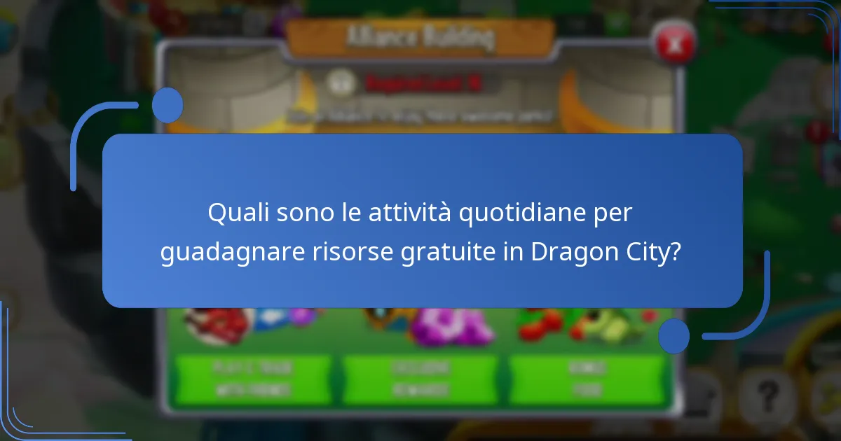Come influiscono le risorse gratuite quotidiane sul gameplay in Dragon City?